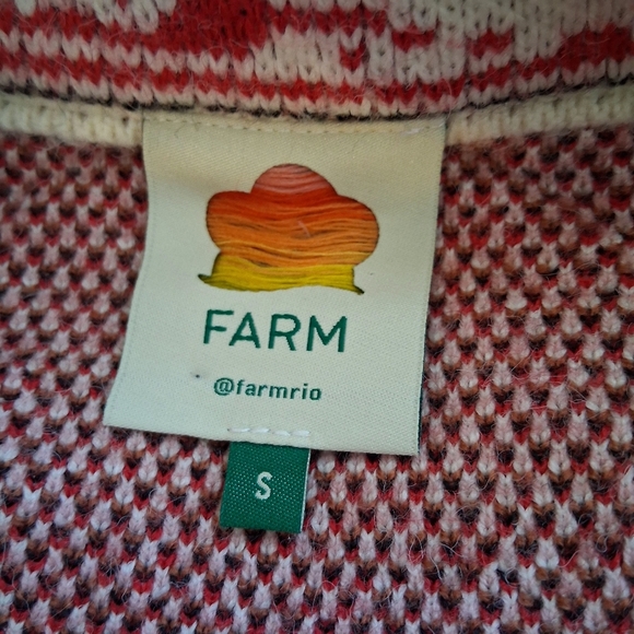 FARM Rio Cashew Mandala Cardigan Belted V-Neck Sweater Exclusive Size Small - Picture 13 of 15